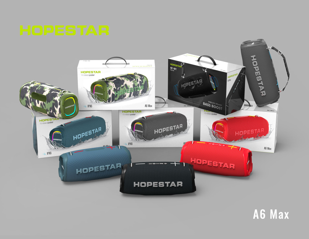 Беспроводная колонка Hopestar A6 MAX (80W Bass Boost)