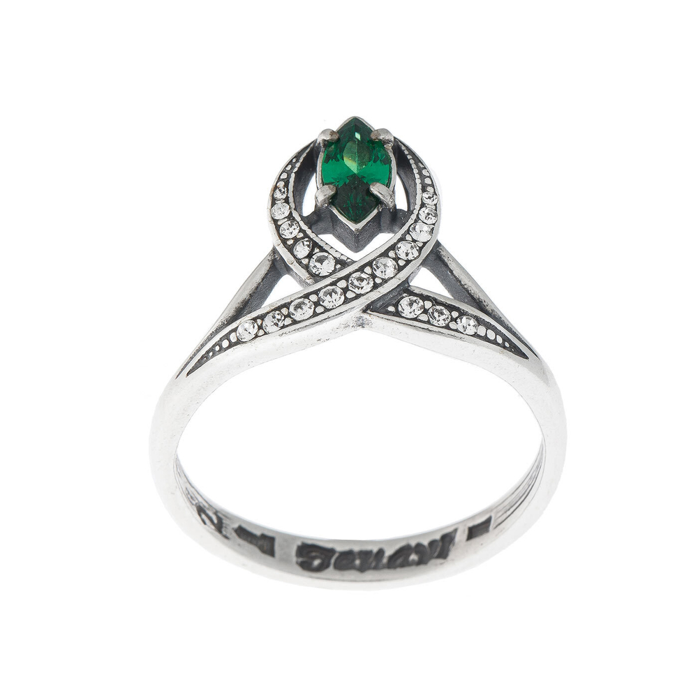 "Крибус" кольцо  из коллекции "Изумрудные мечты" от Jenavi