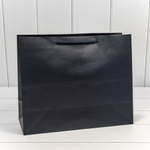 Пакет подарочный 32х26х13см "Фактура" (Синий)