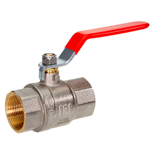 Кран шаровой латунный РИДАН BVR-R DN100 PN25 с внутренней резьбой, п/п, ручка