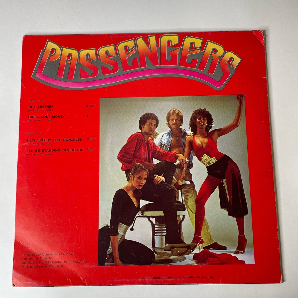 Винтажная виниловая пластинка Passengers Girls Cost Money (Италия 1979)