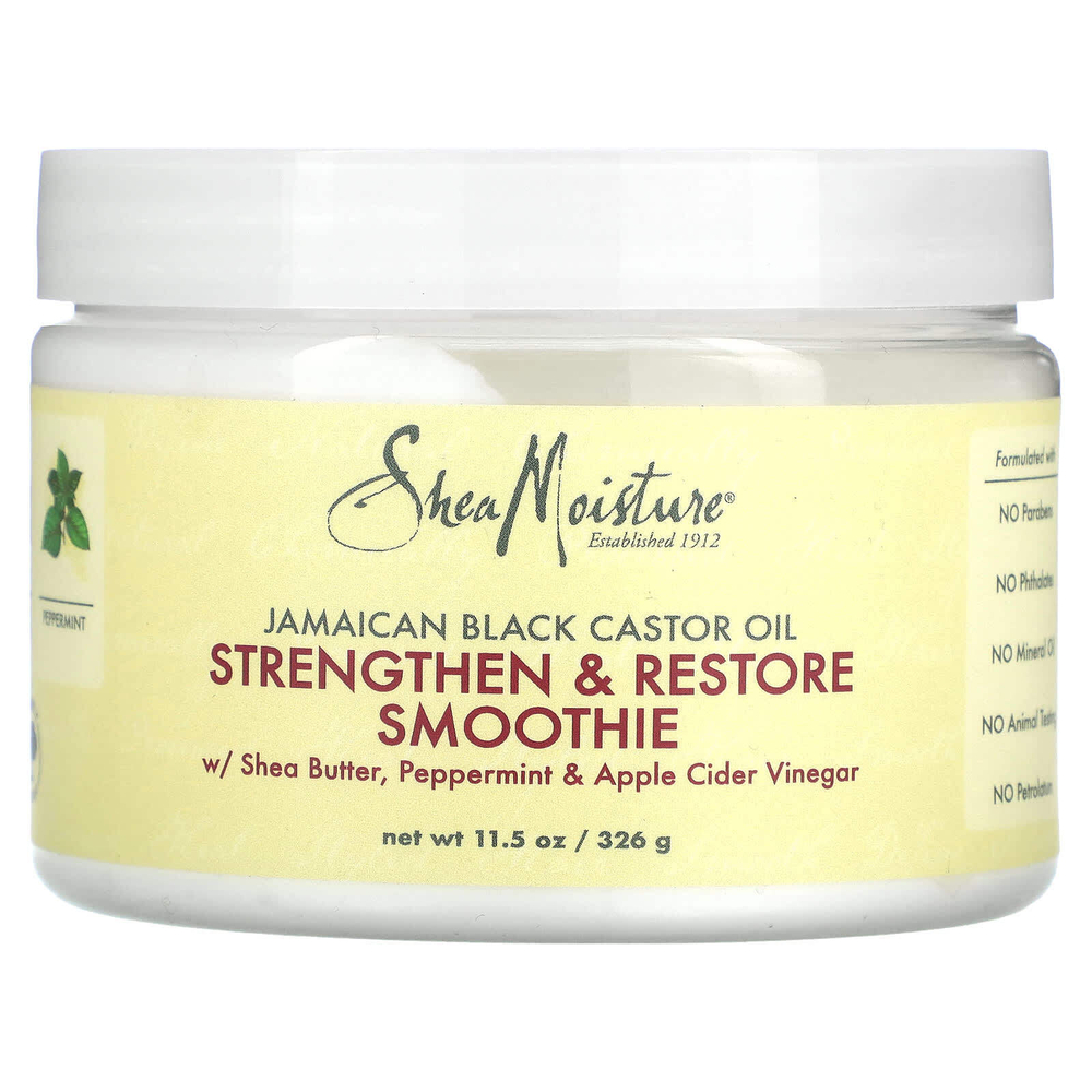 SheaMoisture, ямайское черное касторовое масло, смузи для укрепления и восстановления, 326 г (11,5 унции)