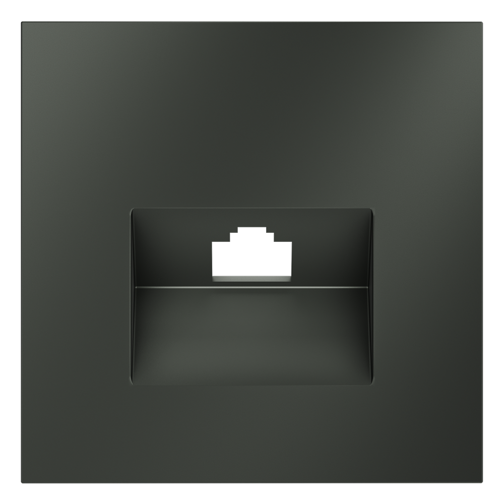 Накладка для розетки компьютерной RJ45 кат.6, S70 (титан)