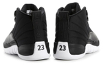 Jordan Air Jordan 12 Retro Nylon shock absorption non-slip wear-resistant high-top retro basketball shoes men's black and white