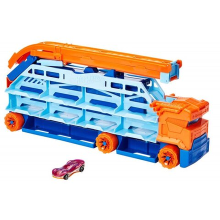 Hot Wheels City - Транспортный набор Эпический спуск 2 в 1 + автомобиль HDY92