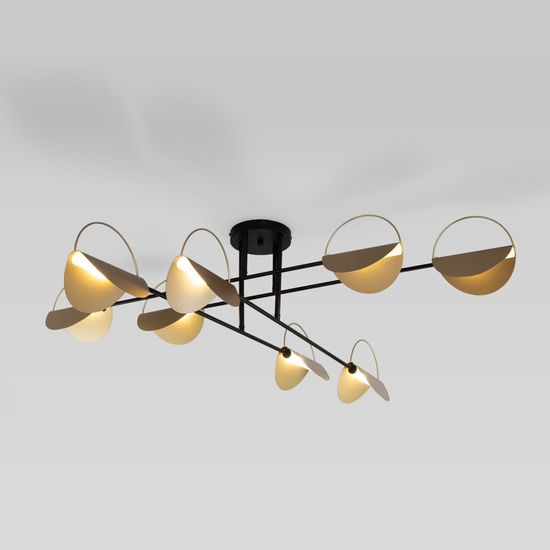 70148/8 / потолочный светильник/ черный/золото Smart