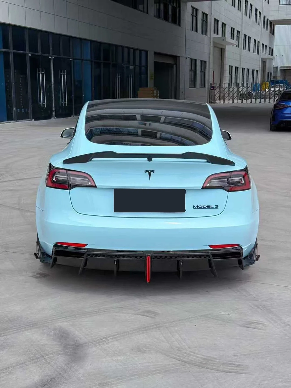 Обвес для Tesla Model 3 2017-2023 Тесла тюнинг губа юбки диффузор спойлер Тесла