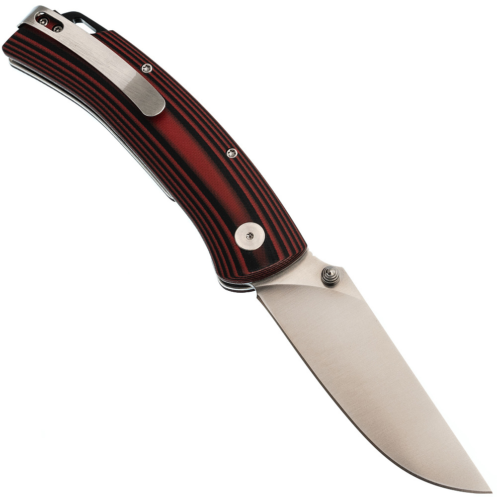 Нож складной Кузница Семина "Аляска" сталь VG10 рукоять черно-красная