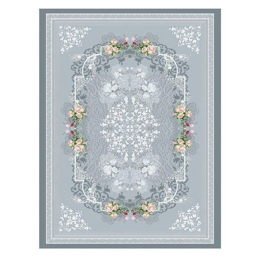 Коврик комнатный с бахромой на резиновой подложке ZALEL 80*150 KPD-1026