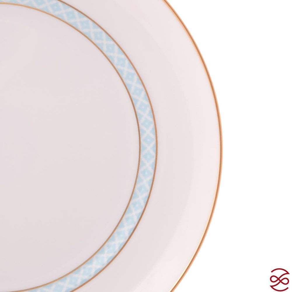 Набор тарелок Falkenporzellan Corvara AERO BLUE-GOLD 22,5 см (6 шт)