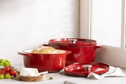 KitchenAid Овальный чугунный кастрюля 30 см 5,6 л красный EAN 4894871009271