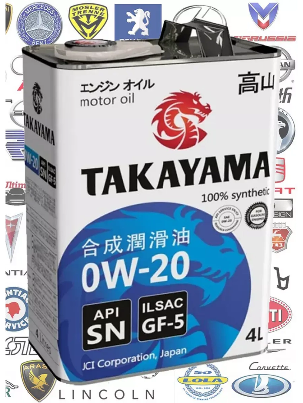 TAKAYAMA SAE 0W-20 ILSAC GF-6A API SP 4л.