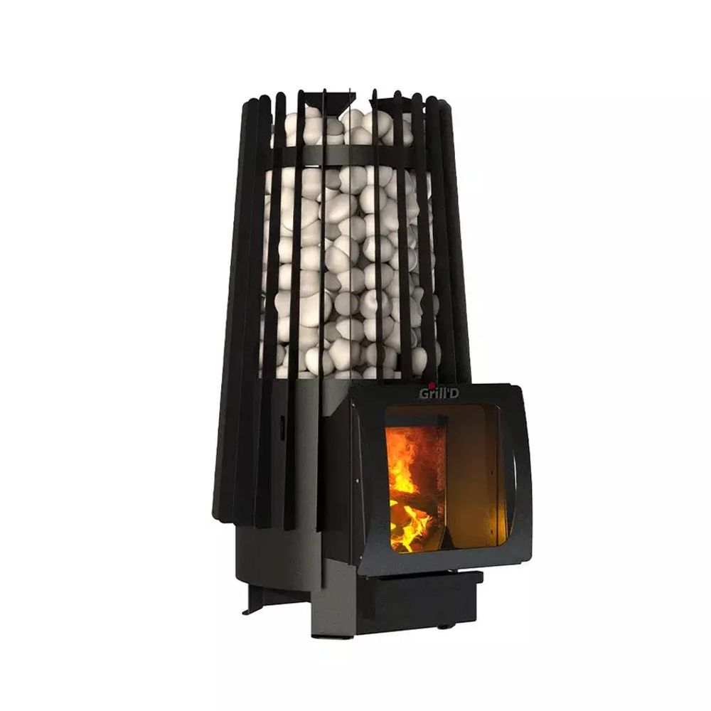Дровяная банная печь Grill'D Cometa Vega 180 Short Window Max Pro