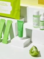 Sungboon Editor Дорожный набор: салфетки + энзимная пудра + тонер + сыворотка + санскрин Green Tomato Travel Kit