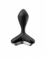 Черная анальная пробка с вибрацией Game Changer - 11,5 см. (Цвет: черный)