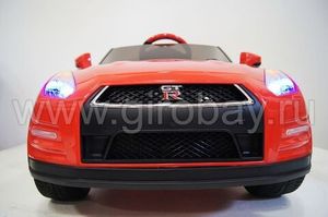 Детский электромобиль River Toys Nissan GTR X333XX красный