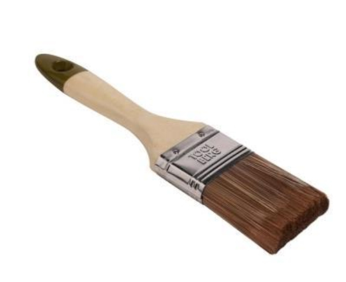 Кисть плоская МИКС - ЭКСПЕРТ  63мм  / смесь.щет,  дер.руч. TOOLBERG  (Лакра) 0112214