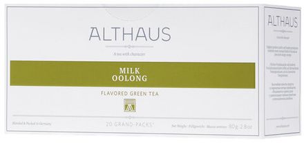 Чай зеленый Althaus Grand Pack Milk Oolong в пакетиках для чайника, 15 шт