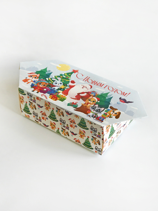 Подарочная новогодняя коробка «С Новым Годом», 21х15х5 см