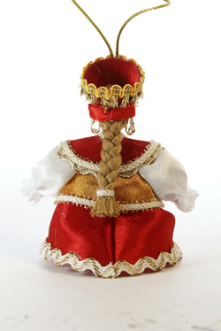 Кукла-подвеска Девушка в душегрее.