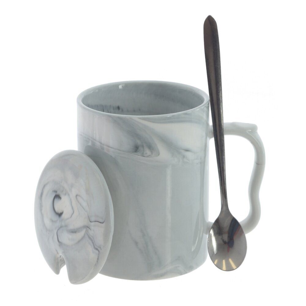 GAEM Набор из 2-х кружек с крышкой и ложкой, 400 мл, L11,5 W8,5 H10,5 см