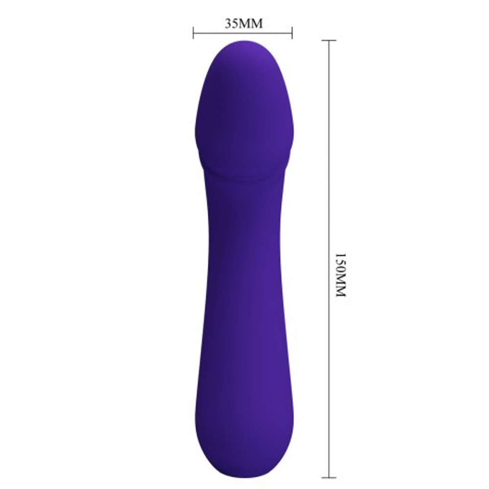 Вибратор Cetus Super Soft (15 см) синий