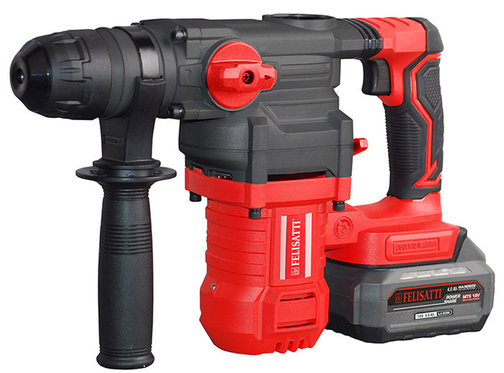 Felisatti FT1597 Аккум.Перфоратор SDS-Plus 4,5 Дж (кейс, 1 аккум.4,0Ач, ЗУ 4А)