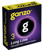 Презервативы с анестетиком для продления удовольствия Ganzo Long Love - 3 шт. (Цвет: не задано)