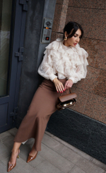 Блуза "На романтичном" из богемского кружева