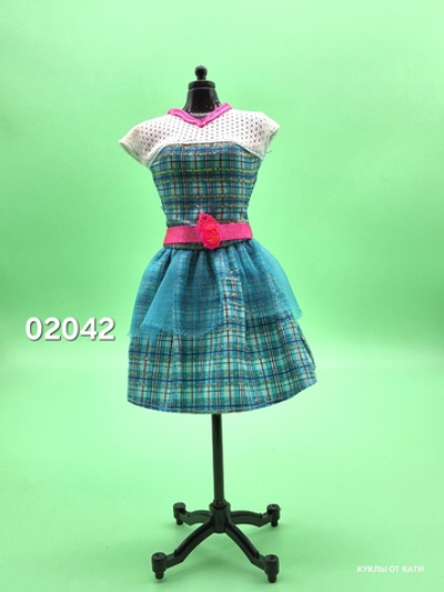 Одежда для куклы Барби винтаж платье 02042