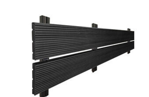 Планкен - доска фасадная из ДПК Вечное дерево Антрацит