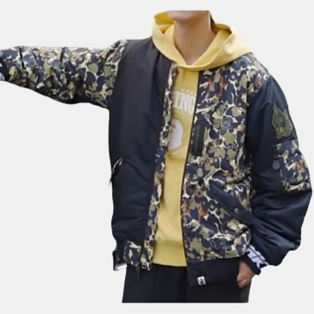 A Bathing Ape X Unkle Mwa Camo Ma 1 Куртка