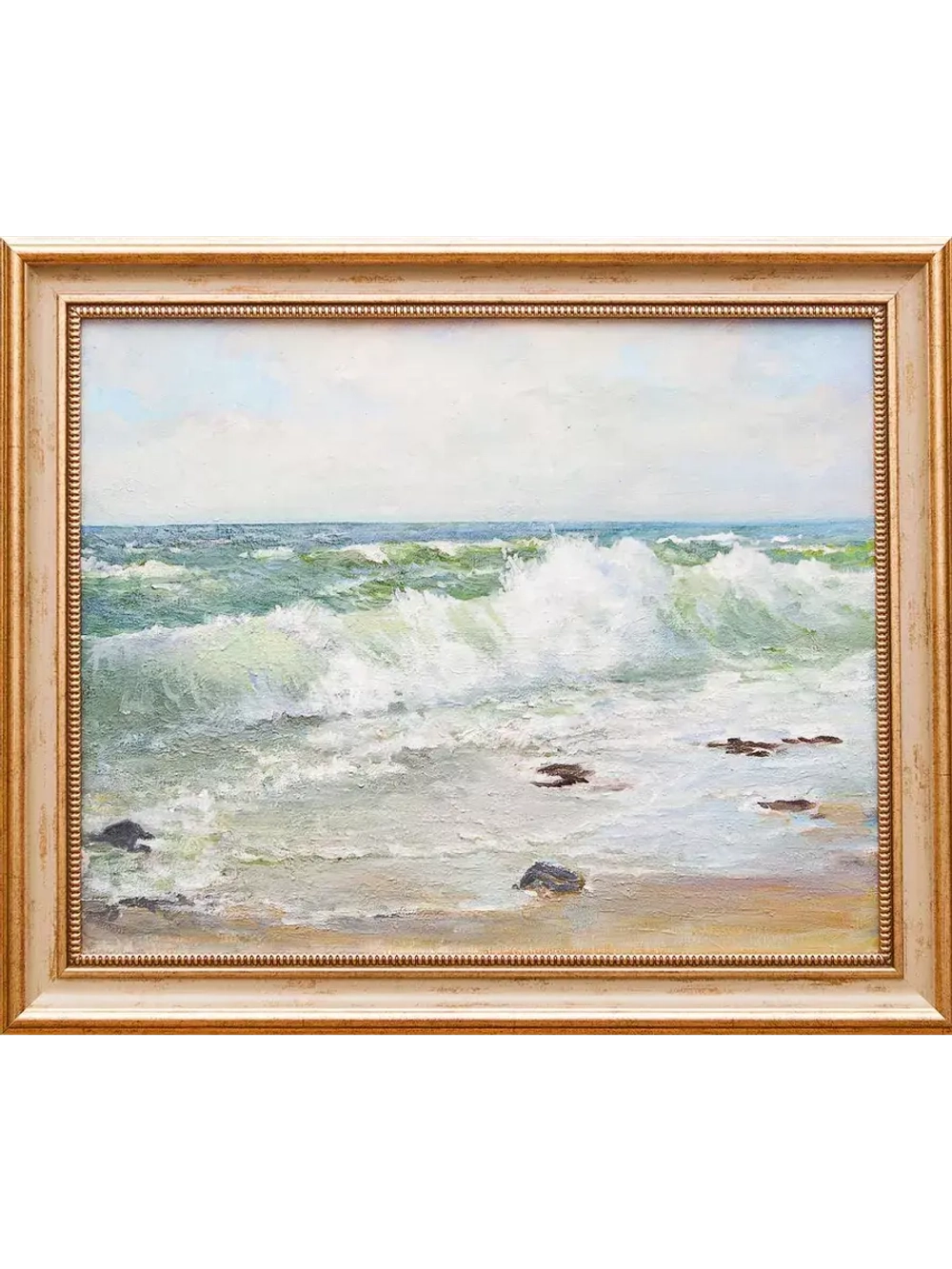 Картина маслом "Морской пейзаж" Воробьев