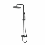 Душевая система Boheme Stick 128-BB.3 черная матовая/ручки черные LINEA