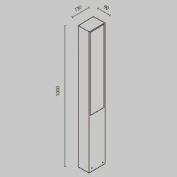 Уличный ландшафтный светодиодный светильник Maytoni   O470FL-L20GF3K