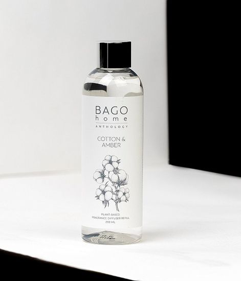 Хлопок и амбра, наполнитель для диффузора, Bago home