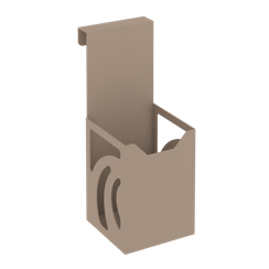 Навесной стакан для ручек и карандашей MAN-01 Металл Мокко 80*100*200