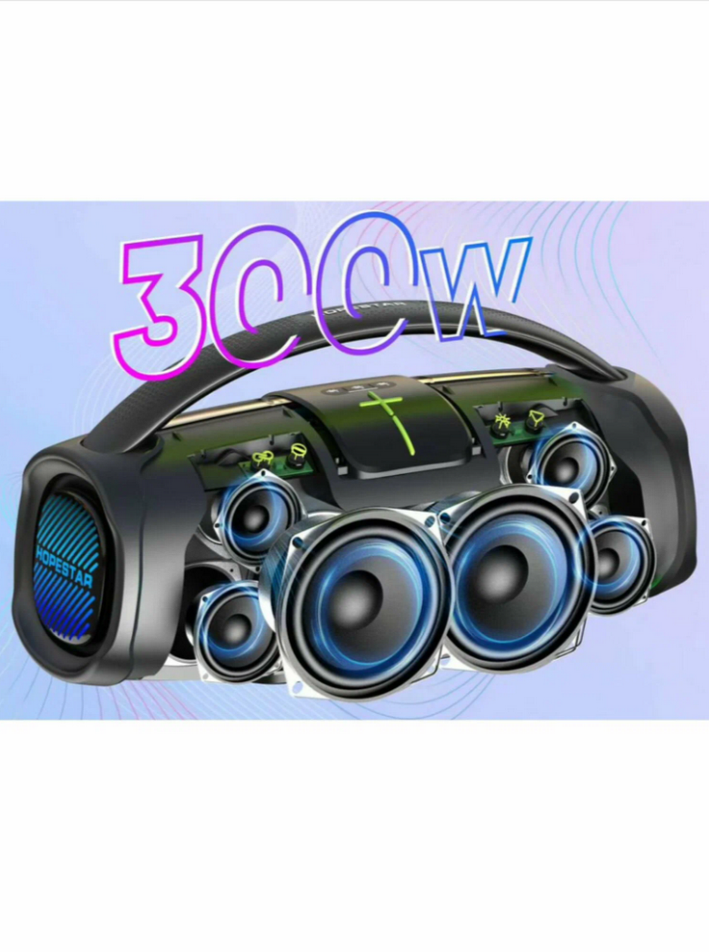 Беспроводная колонка Караоке 300W/30A/TWS/IPX6 Hopestar A65