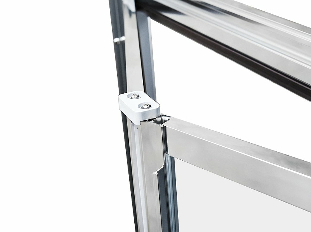 Душевой уголок Grossman Alba 80х80 GR-8080Al2 профиль Хром стекло прозрачное