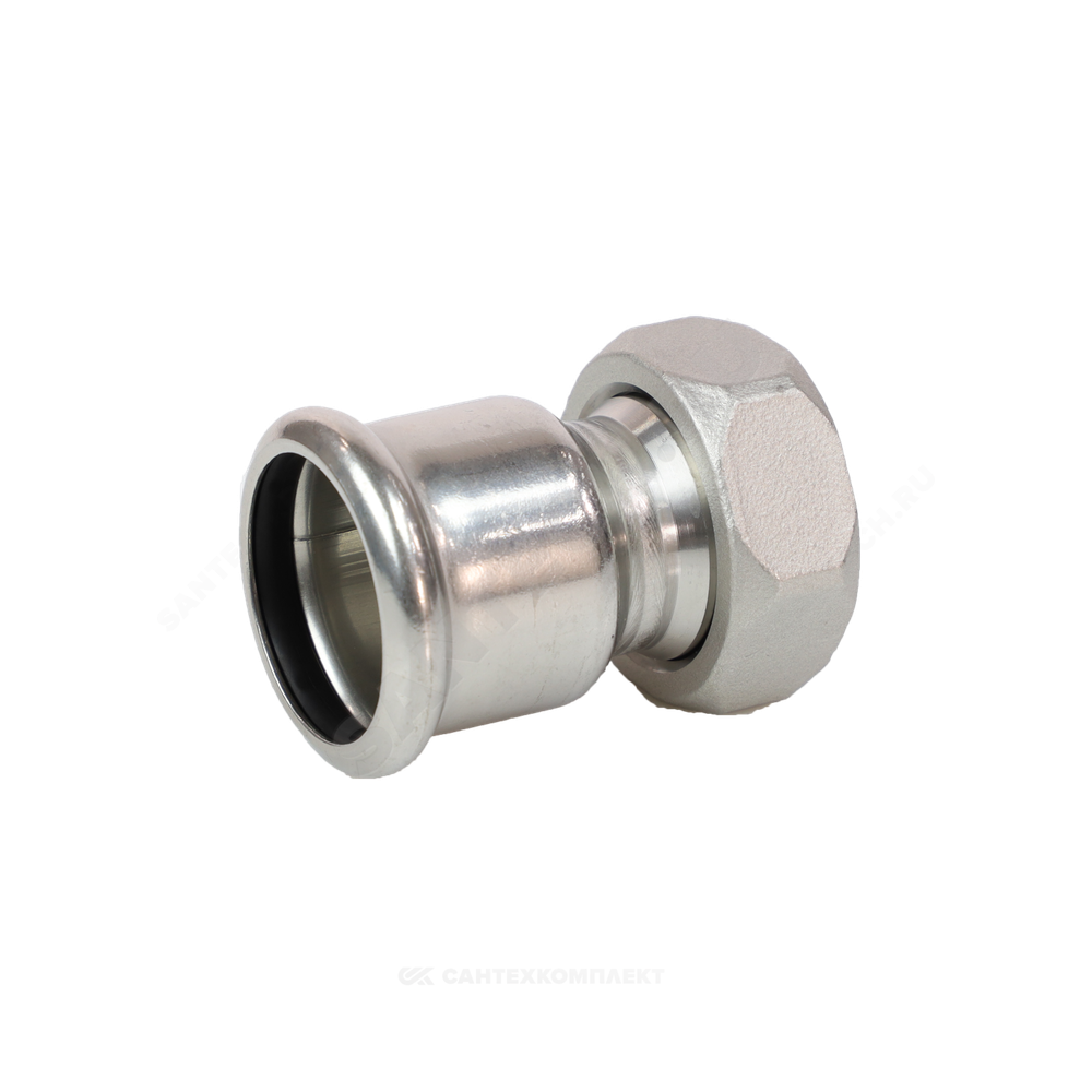 Муфта сталь нерж AISI 316L Дн 18х1/2" Ру16 пресс/нак/гайка Inoxpres RM 183018012