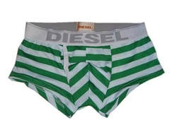 Мужские трусы боксеры Diesel Green & White Stripe Boxer