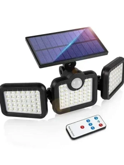 Live home Прожектор на солнечной батарее с поворотными панелями и датчиком движения (10Вт/74Led)