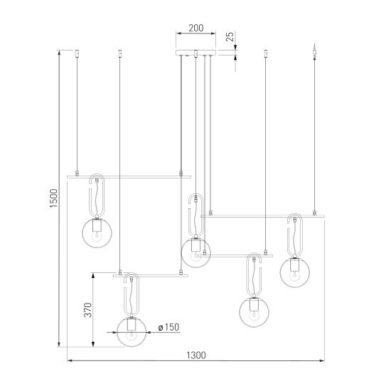 70143/5  / подвесной светильник / белый