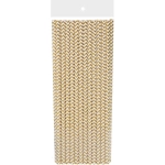 Трубочка для коктейля «Зигзаг» 19,5 см d-6 мм (набор 25 шт), Золото