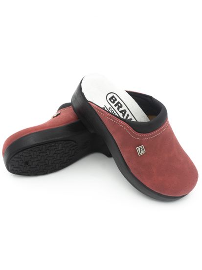 503 | "Anna" Женские медицинские сабо (бордовый)