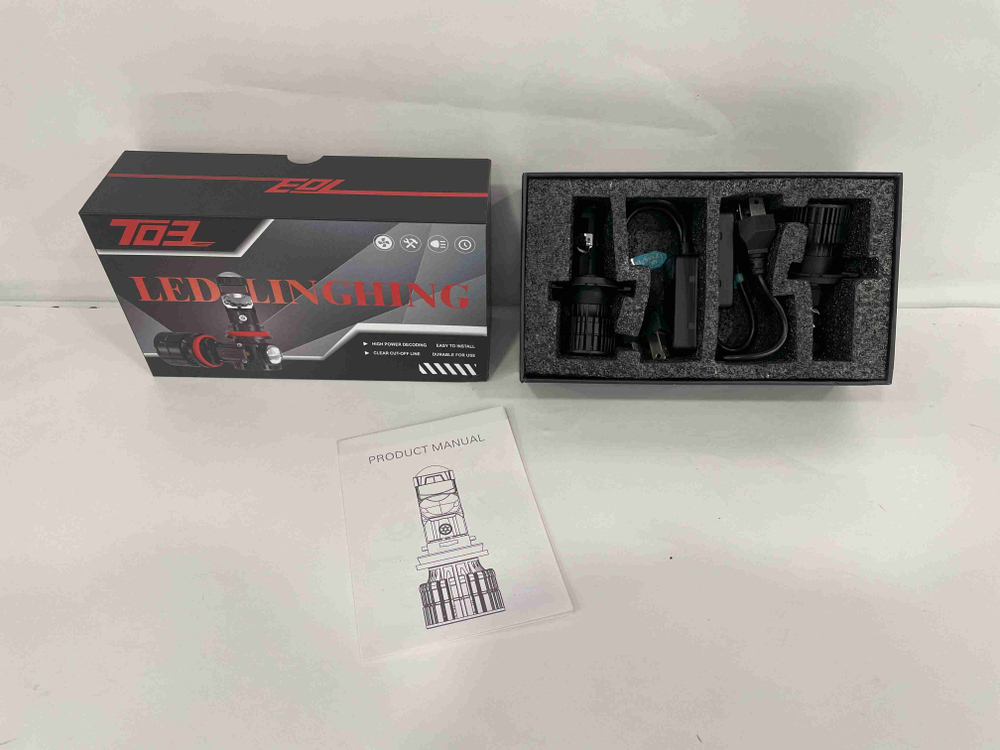 H4 (Линзы) / Светодиодные лампы T03, мини линзы, серия: цикл (2 шт. / комплект)