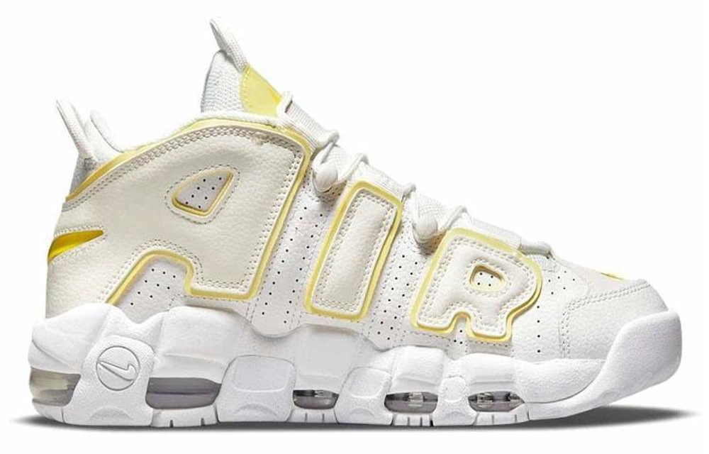 Кроссовки Nike Air More Uptempo "Light Citron" (Женская размерная сетка)