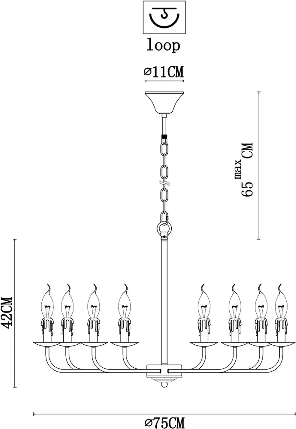 Подвесная люстра Arte Lamp