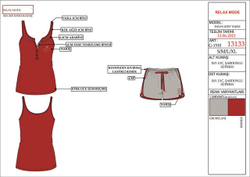 RELAX MODE / Пижама женская с шортами хлопок - 13133
