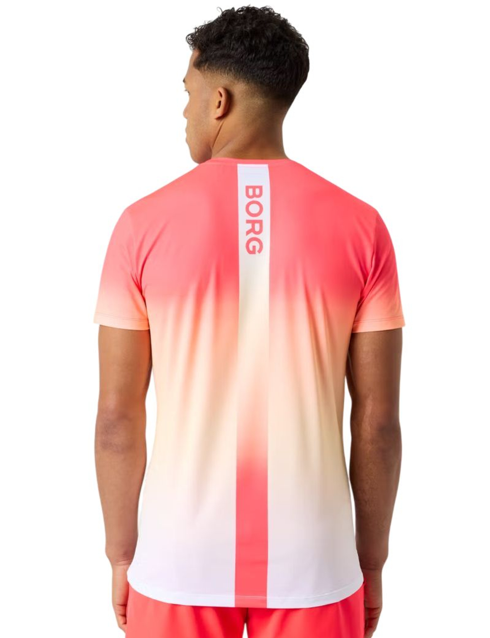 Теннисная футболка Bj_rn Borg Ace Printed - sun orange/fading